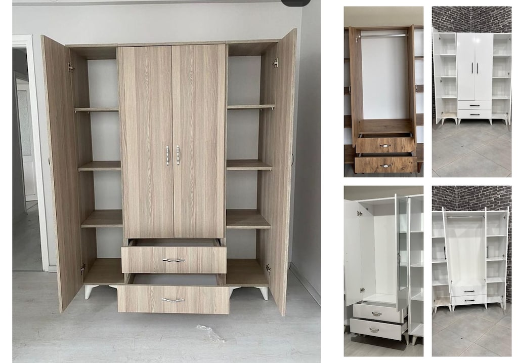 4 kapaklı elbise dolabı wenvgqohhf - 5