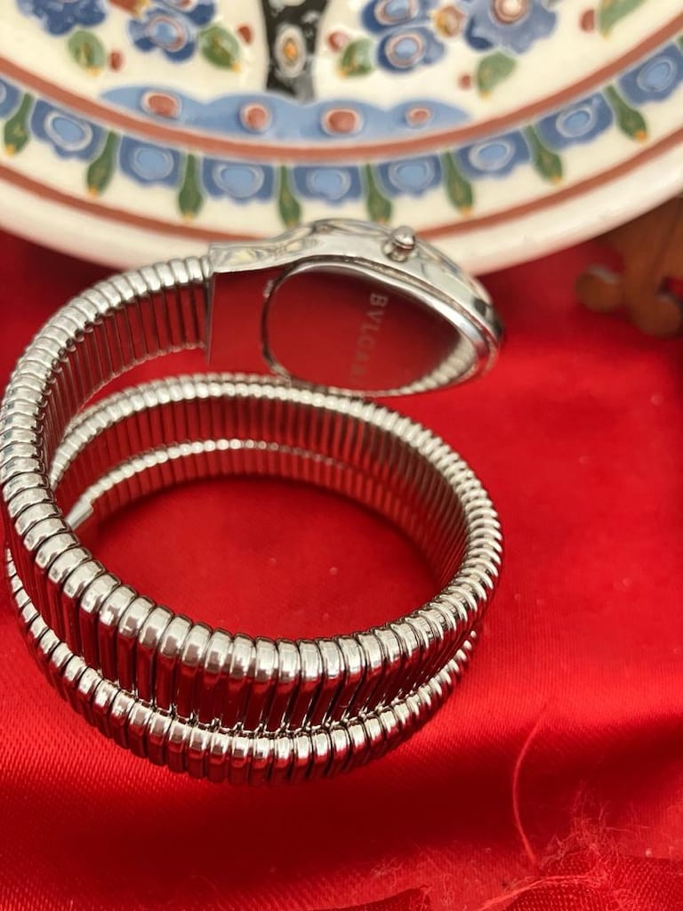 Bvlgari Yeşil Kadranlı yılan kordon Taşlı kadın Saat… - 6