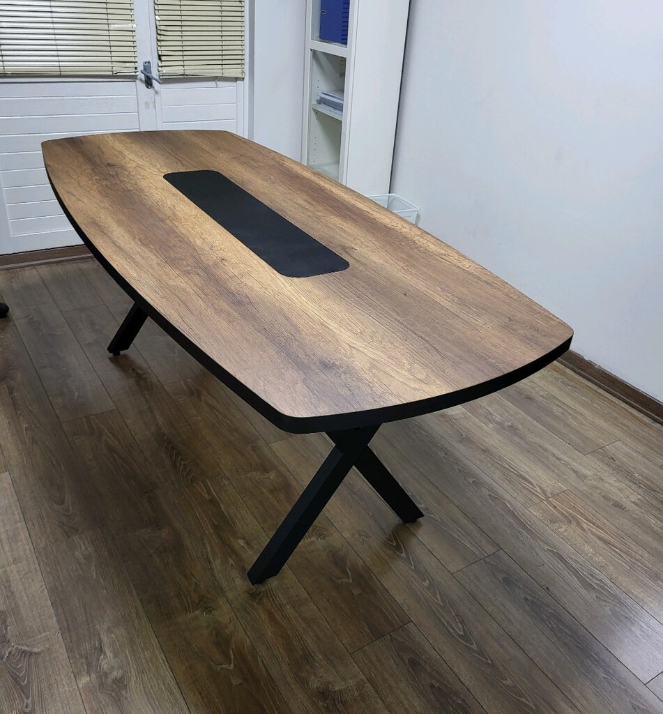 OVAL KESİM TOPLANTI MASASI 200×90 - 6