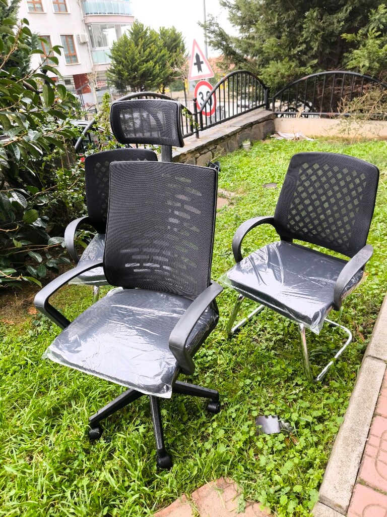Ofis büro fileli çalışma koltuğu bekleme 1+1+1 imalattan sıfır - 2