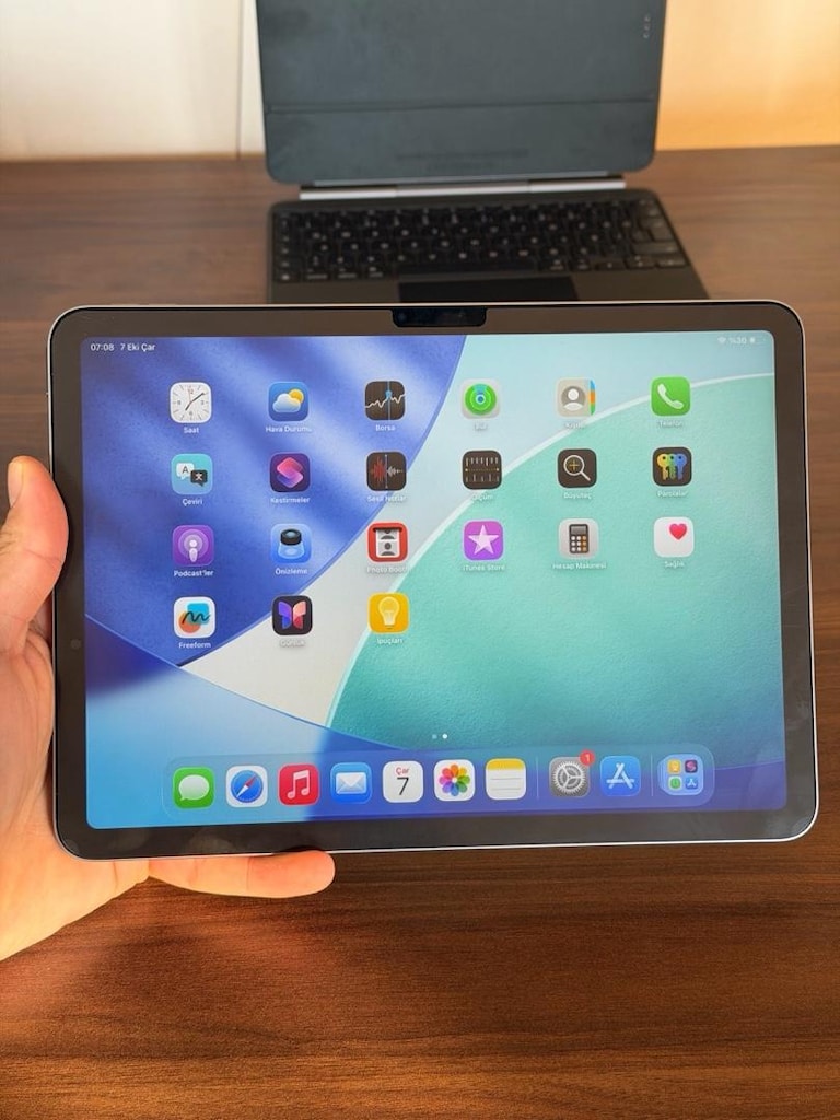 APPLE İPAD AİR 11 İNC M3 + KLAVYELİ KILIFI DEVİR SAYISI 22 TR GARANTİL - 6