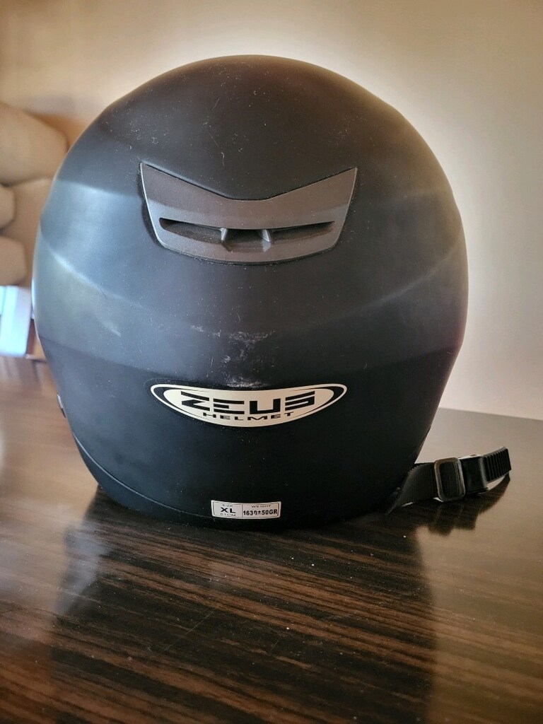 ZEUS ZS 807A MOTOSİTLEK KASKI MAT SİYAH - 4