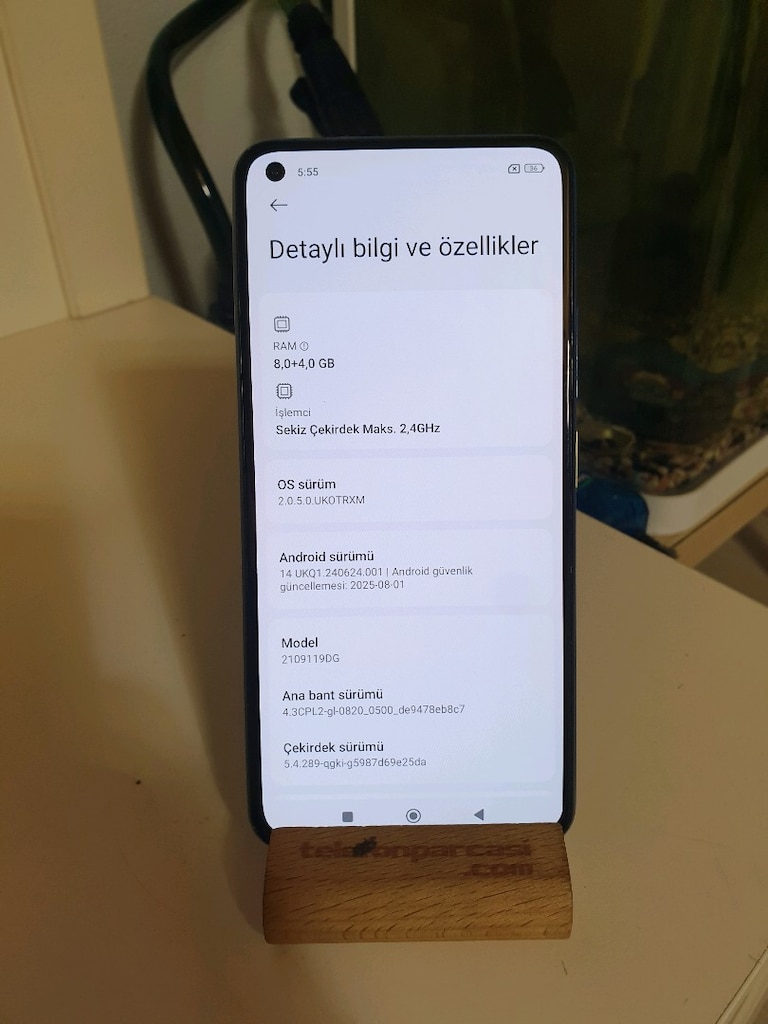 XİAOMİ Mİ 11 LİTE 5G 256 GB 8+4 rem TR Cihaz - 6