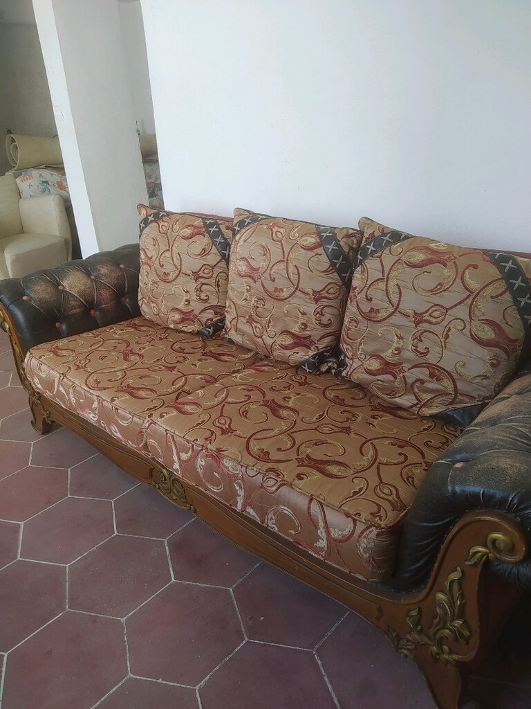 üçlü koltuk kollar deri kaplıdır - 2