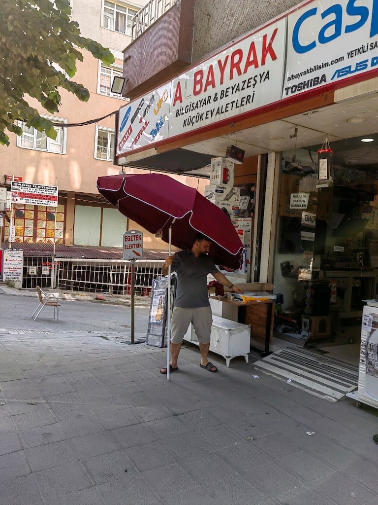 DEV KAMPANYA YERLİ ÜRETİM PLAJ ŞEMSİYESİ 200CM KALIN KUMAŞ A KALİTE - 9