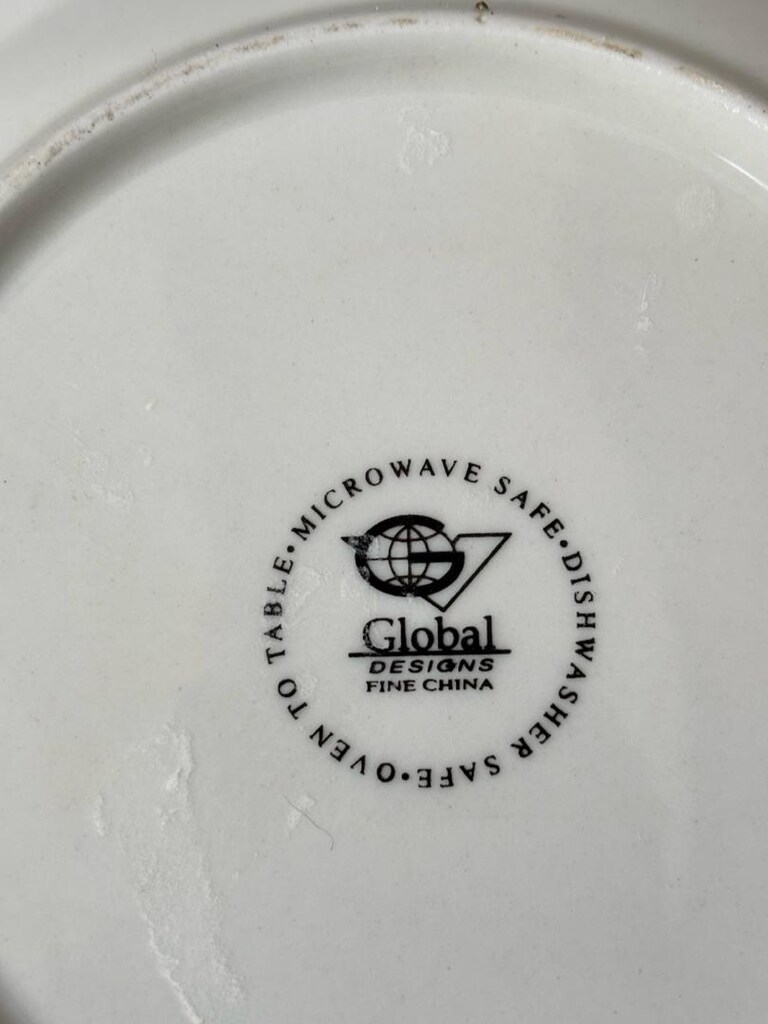 Vintage Çin Porselen Pasta Tabağı - 5