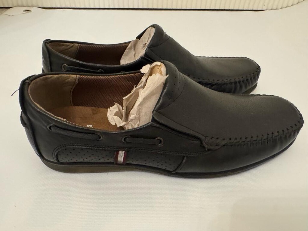 Erkek Siyah Deri Loafer Ayakkabı - 2