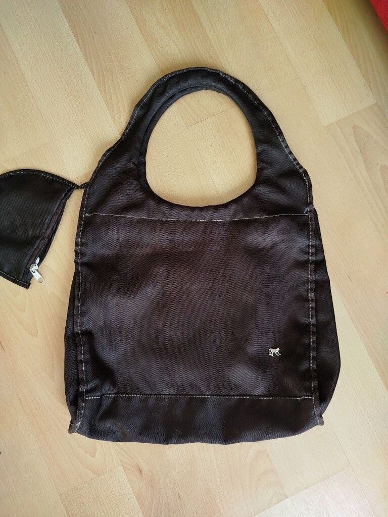Sıfır çok şık cüzdanlı fermuarlı cepli kumaş çanta boy 34 eni 38 cm - 2