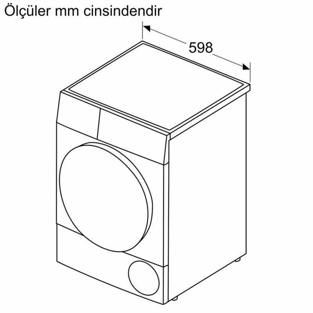 Bosch WQG244C1TR 9 Kg E Enerji Çamaşır Kurutma Makinesi sıfır garantil - 7