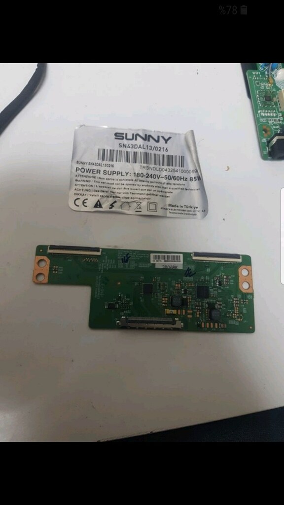 Sunny Sn43DAL13/0216 T-con Kart - 3
