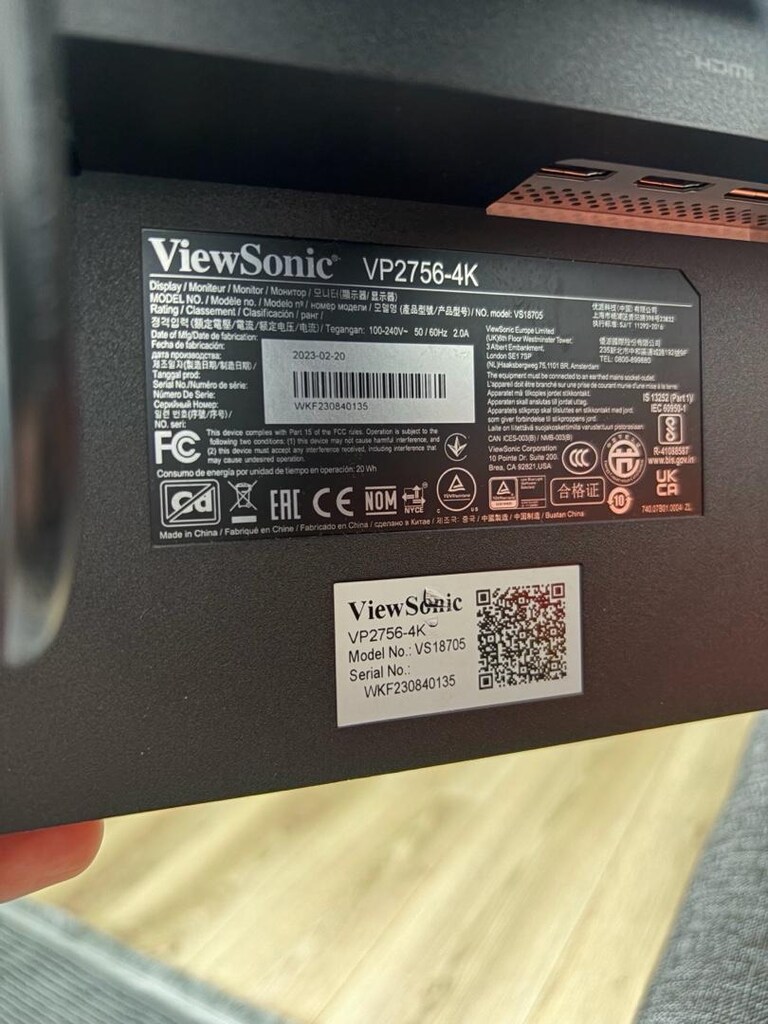 VIEWSONIC VP2756-4K 27” IPS 4K UHD - 3