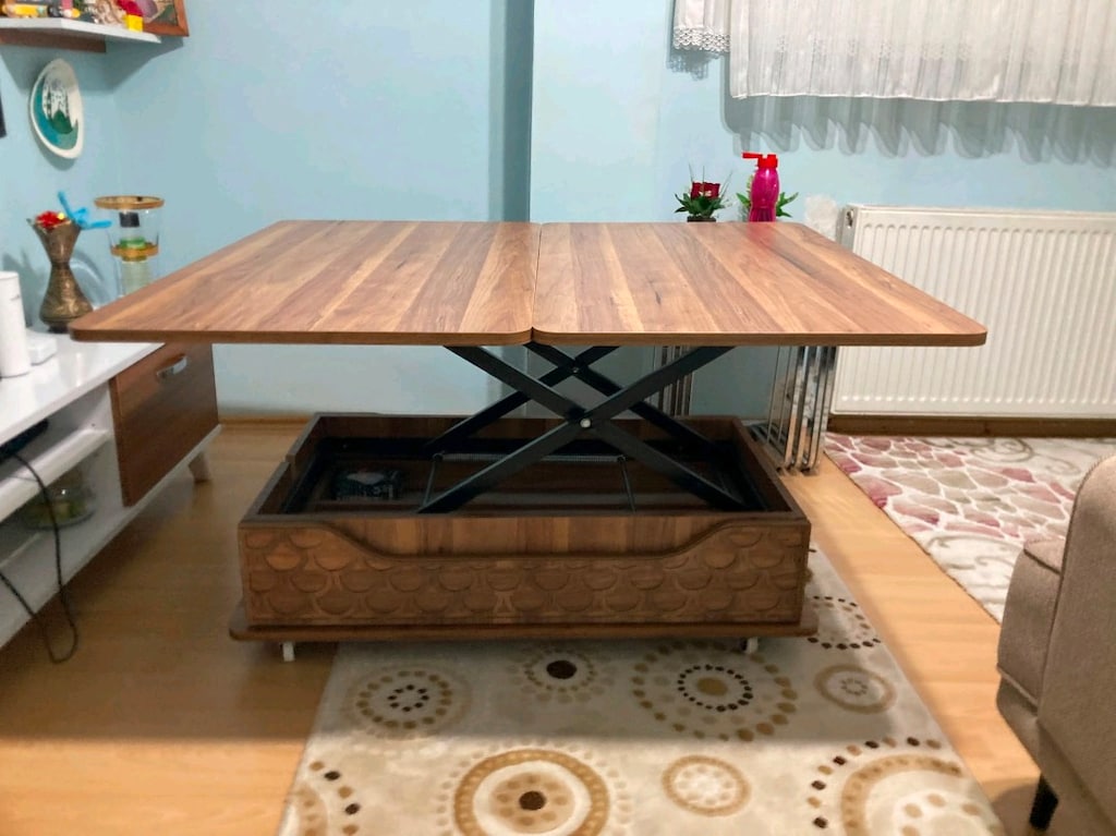 Tekerlekli ahşap masa - 2