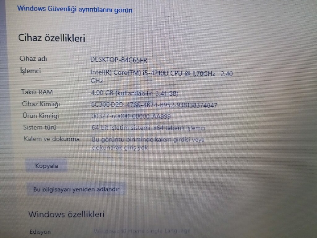 Hp Probook 430 G1 I5 4.nesil işlemci 4Ram 128Ssd Sorunsuz Uygun Laptop - 5