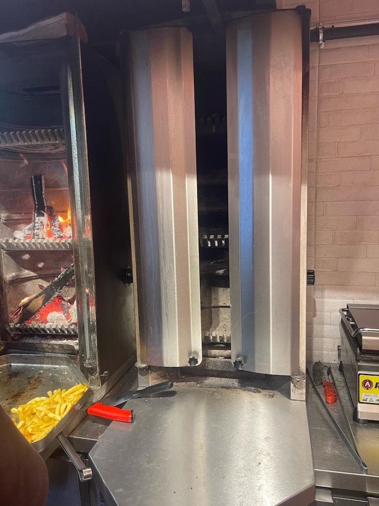 odun ateşi kömür ateşi döküm döner ocağı