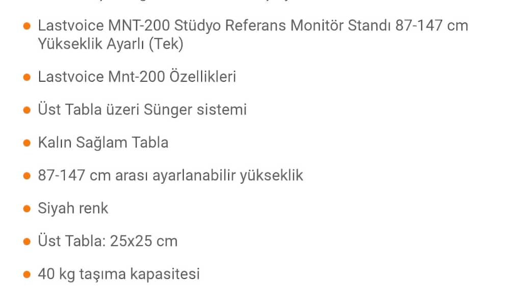 Hoparlör ayağı-Monitör standı - 7
