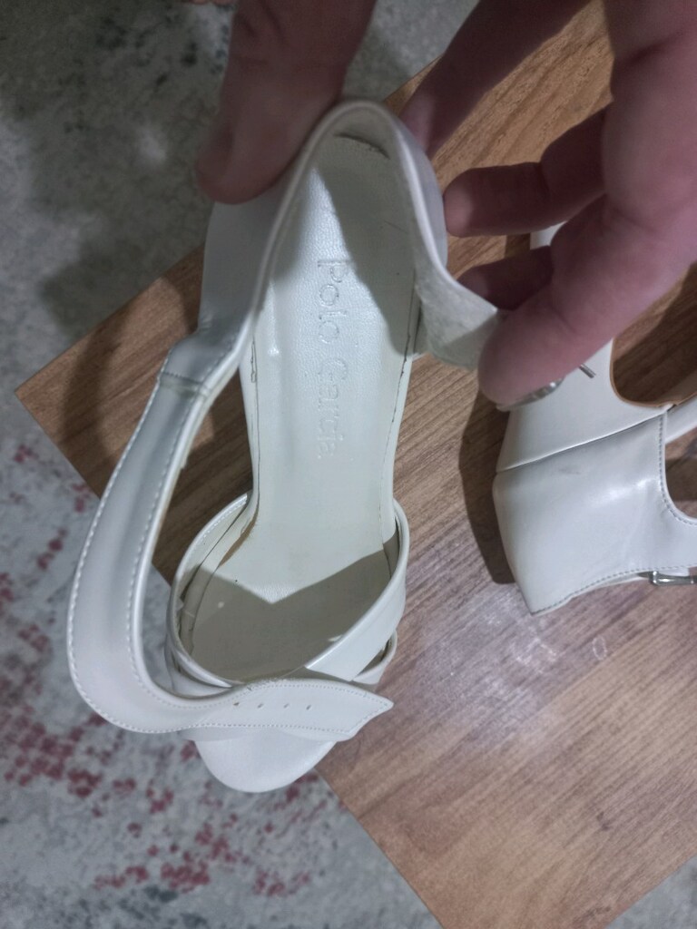 Polo Garcia Beyaz Platform Topuklu Gelinlik / Abiye Ayakkabı 38 numara - 6