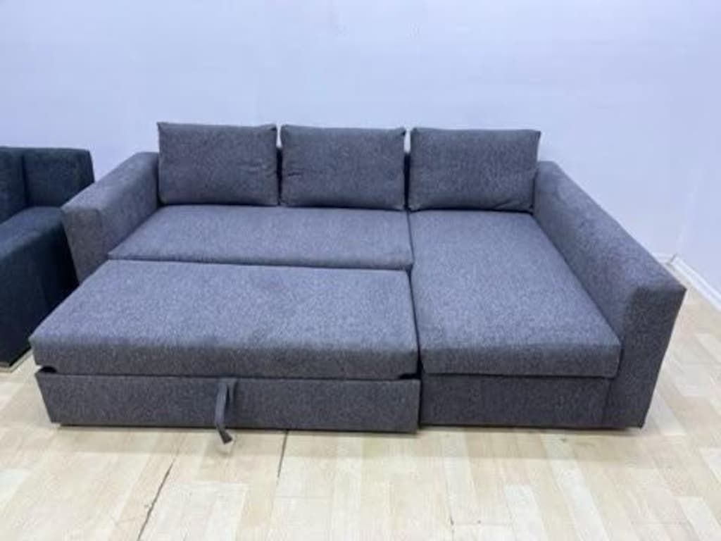 IKEA MANSTAD SIFIR KAPLAMA YATAKLI BAZALI L KÖŞE KOLTUK KANEPE - 5
