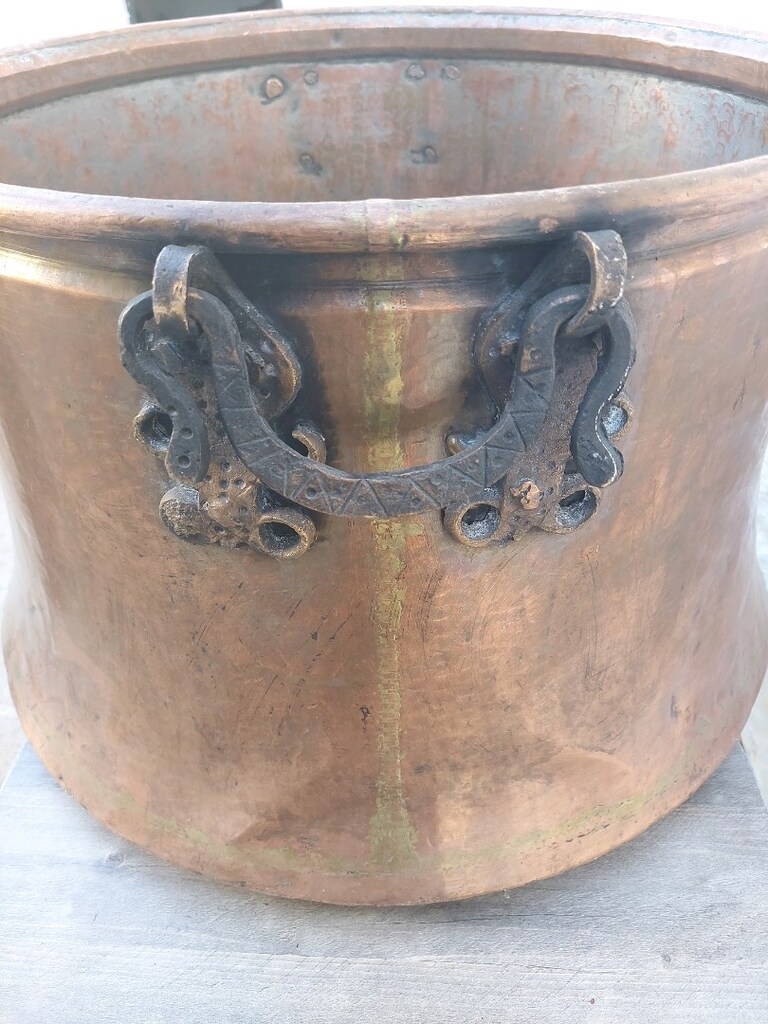 Küpeşteli Bakır Kazan Sağlam - 7