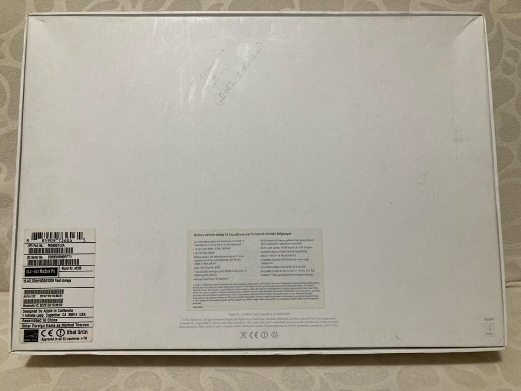 macbook pro 15 inç / boş kutu - 3