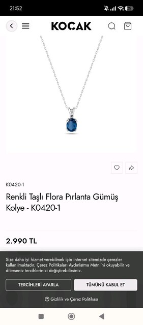 koçak pırlanta kolye