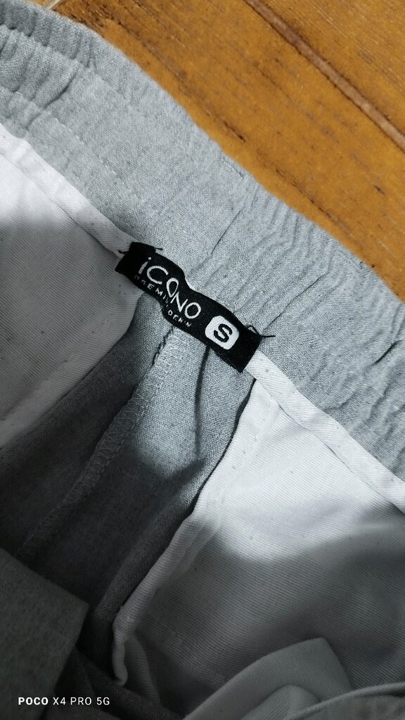 #Erkek ipli likralı pantolon..Eni çekilince 44 Boyu 99 Paça 16 - 3