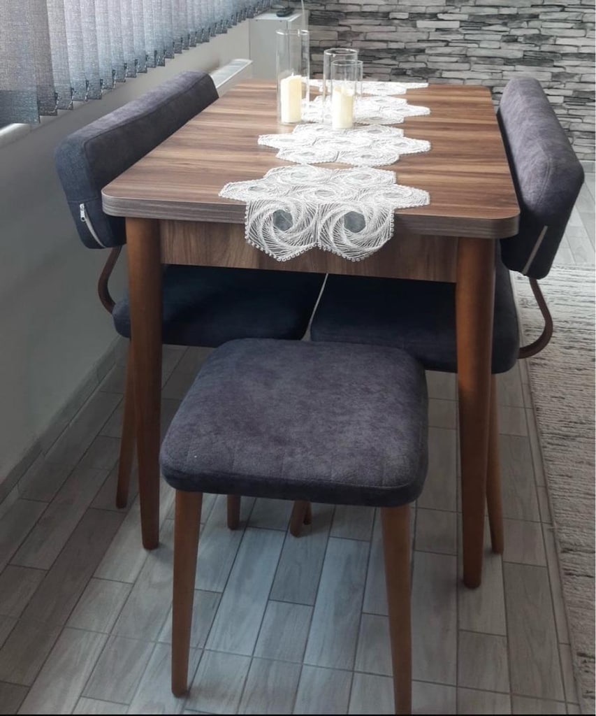 yemek masası ve sandalyesi 6 kişilik - 4