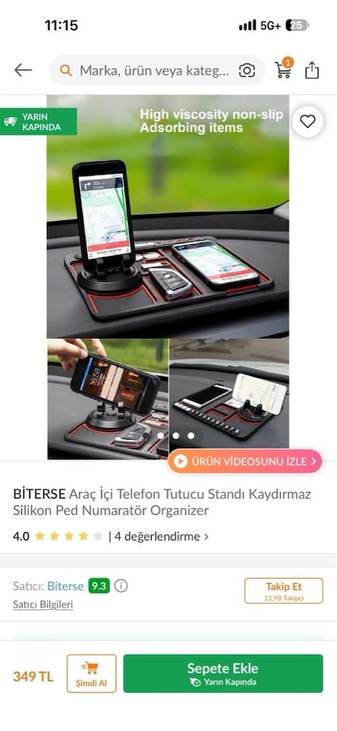 çok fonksiyonlu araç telefon tutucu ve numaratör - 5