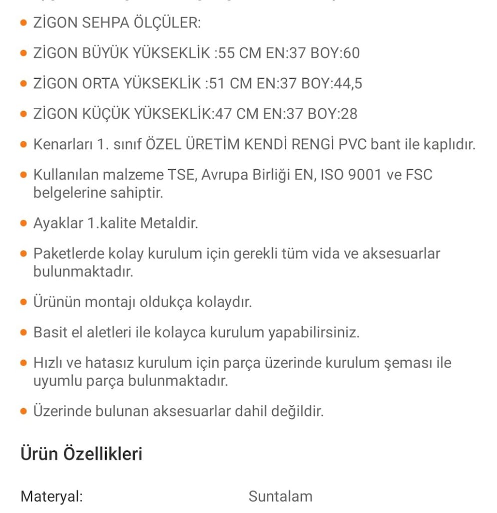Klasik Kare Siyah Mermer Desenli 3 lü Zigon Sehpa - 2