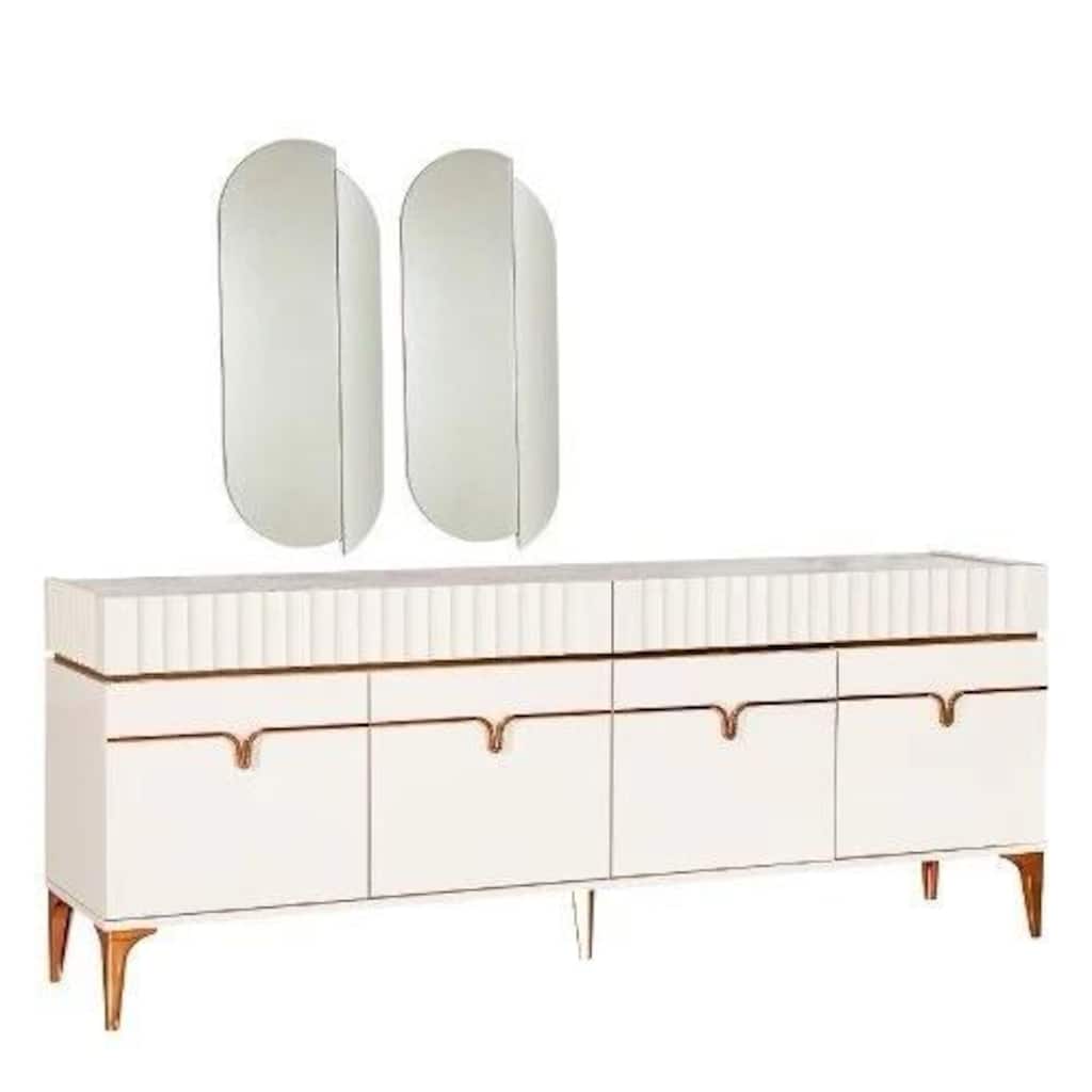 Modalife Anfora Yemek Odası Masası + Konsol (Neredeyse Sıfır / Paketli - 5