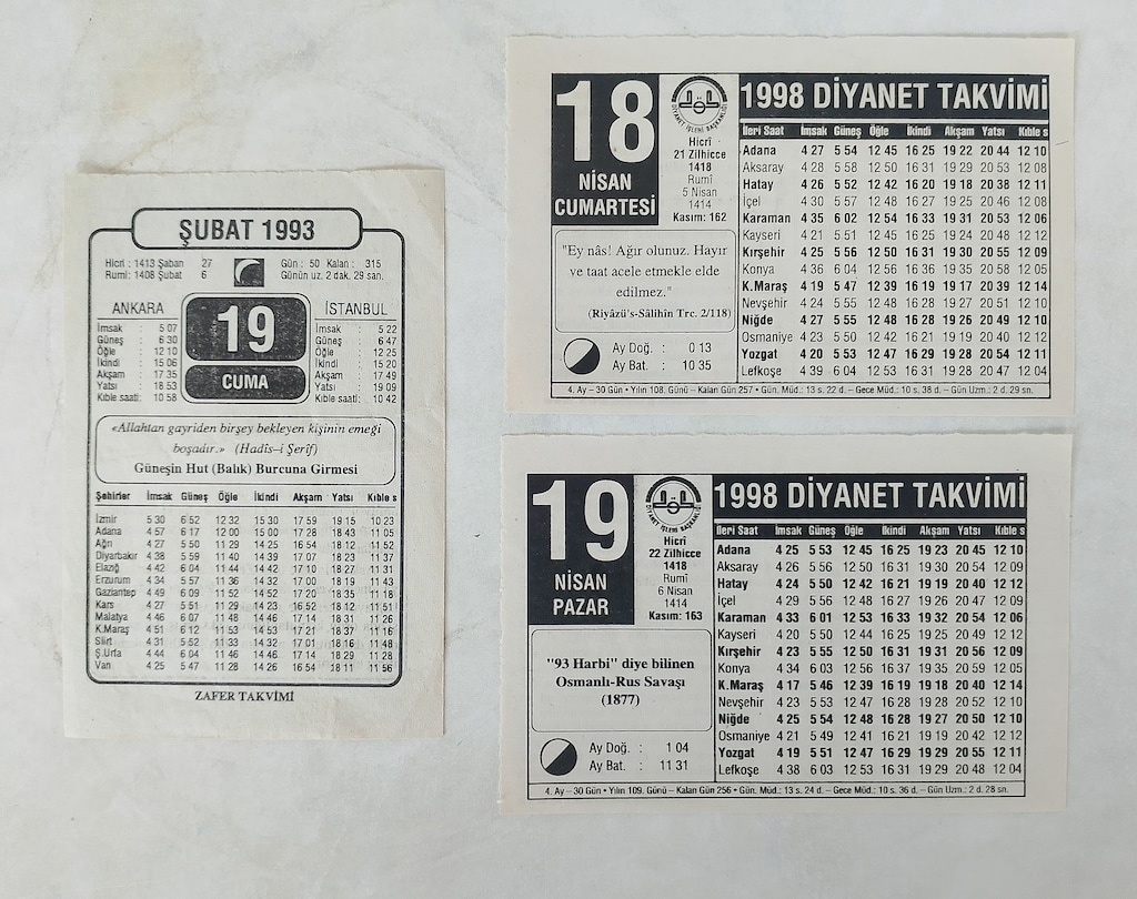 Takvim Yaprağı Doğum Günü Hatıra Hediye Hepsi 100 TL - 3