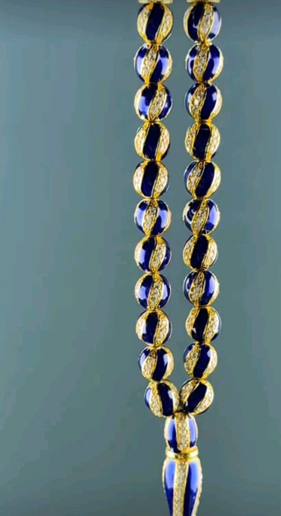 Daimond Mücevher seri Taşlı Full gümüş tesbih - 10