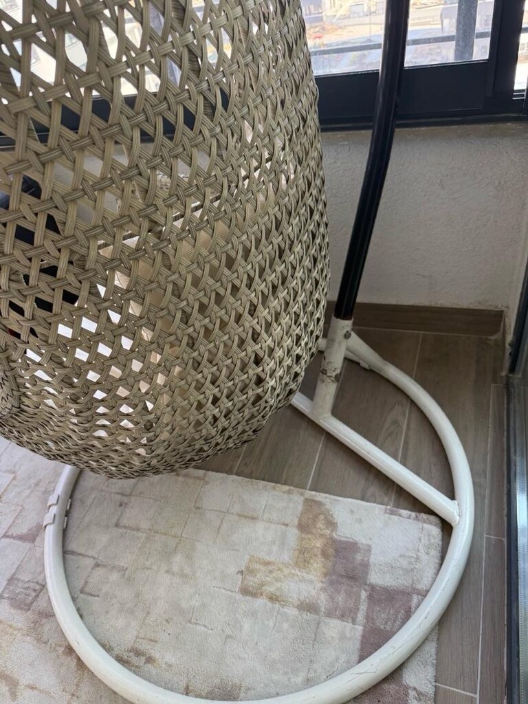 XXL Rattan Balkon Bahçe Salıncağı 150+ Kg Taşıma Kapasiteli - 5