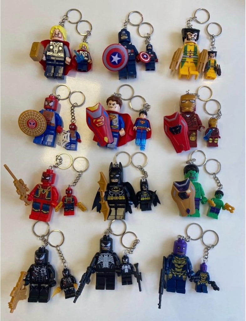 Lego Figürlü Anahtarlık Seti - 7