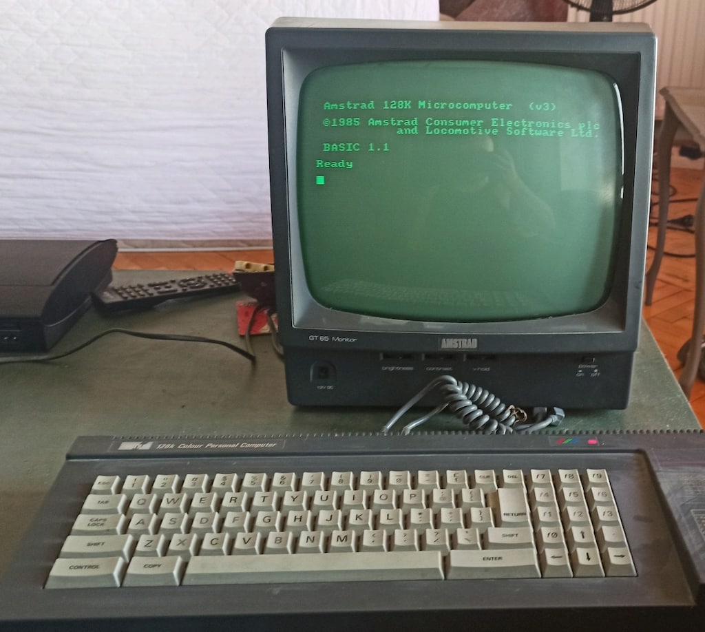 Amstrad CPC 6128 Retro Bilgisayar + Orijinal GT65 Yeşil Ekran Monitör - 2