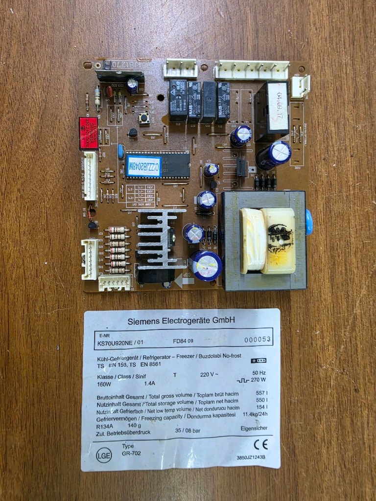 Siemens KS70U920NE / 01 Buzdolabı Elektronik Ana Kart - Orijinal Çıkma - 4