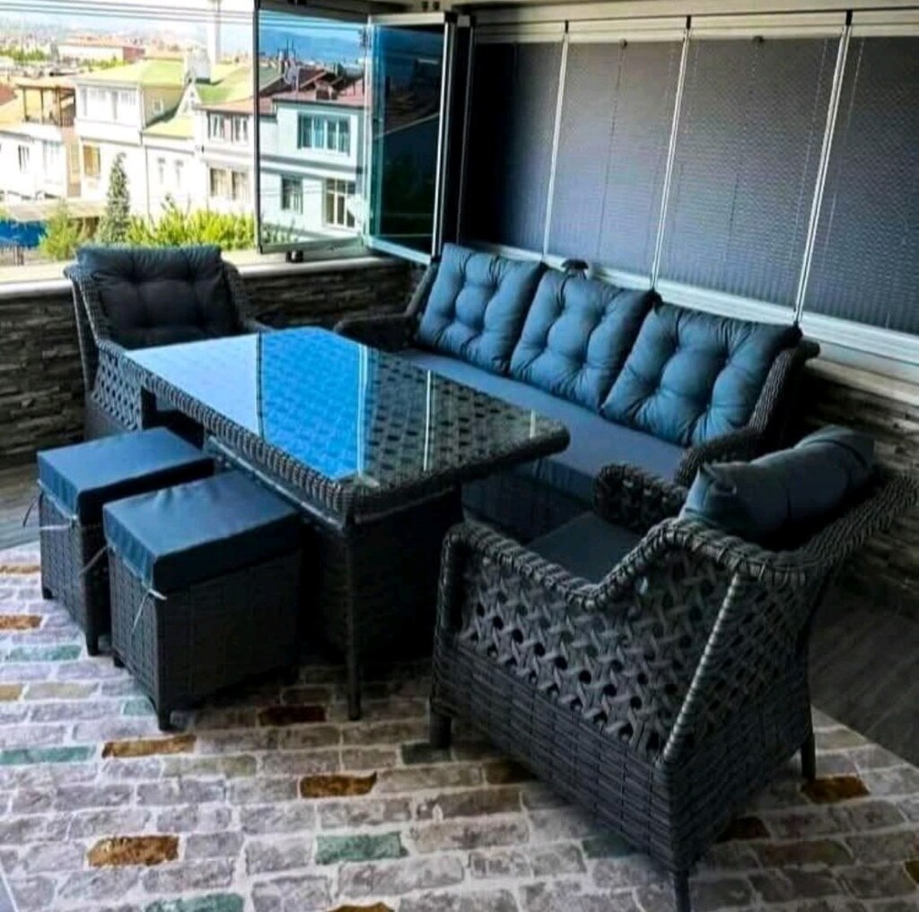Fermuarlı Minderli Sıfır Rattan Takımlar KAPORA YOK KAPİDA ÖDEME - 2