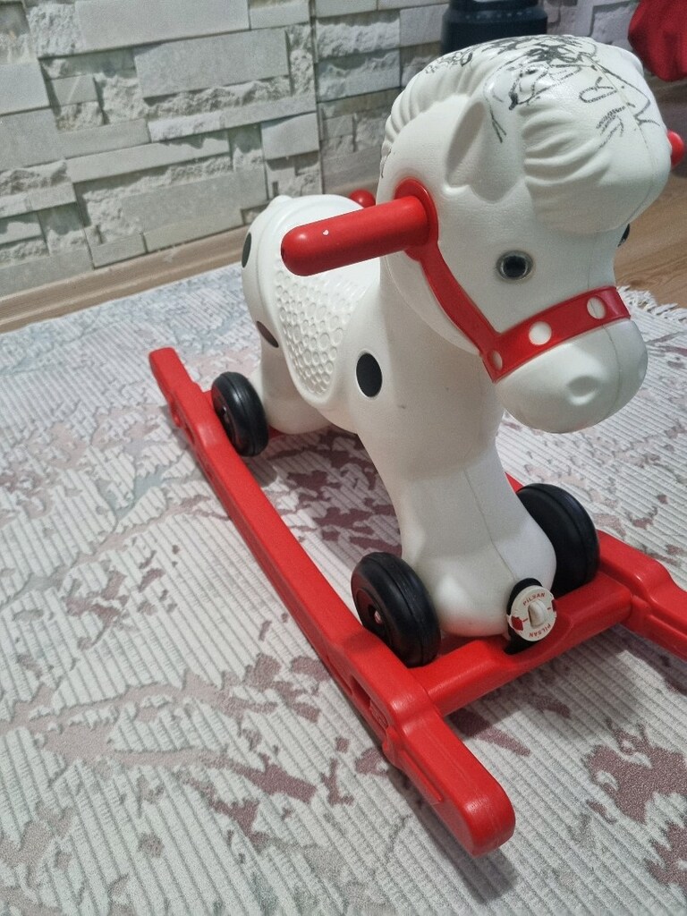 PANDA BİSİKLET KAYDIRAK TEKERLEKLİ SALLANAN AT İLK ARABAM PEDALLI ARAB - 7