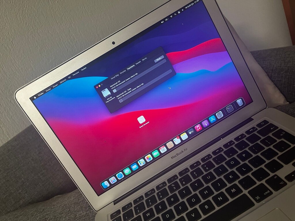 MacBook Air 13" 2014 – i7 / 8GB RAM / 512GB SSD – Çalışır Durumda - 9