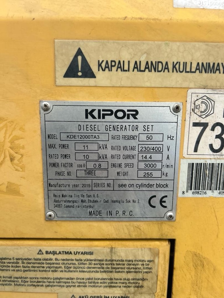 kipor 50hz - 7