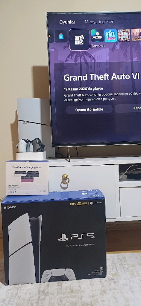 PS5 Çift Kol + Şarj Standı Detaylı Fotoğraflı Gamer Laptop Takas olur