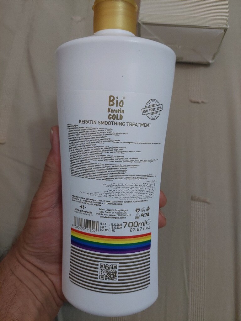 BİO KERATİN GOLD Saç bakım ve düzleştirme kremi.Brezilya fönü keratini - 7