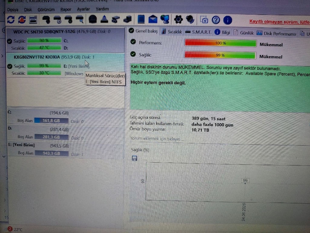 Kioxia XG7 1TB NVMe M.2 SSD Gen4 x4 - 2