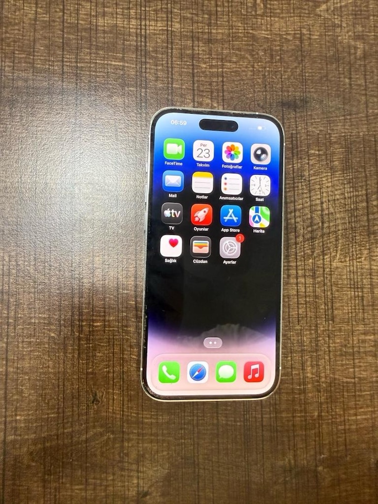İPHONE 14 PRO 128 GB GÜMÜŞ PİL 93 YURTİÇİ FATURALI HATASIZ DEĞİŞENSİZ - 7