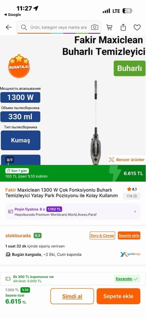 fakir buharlı mop temizleyici - 2