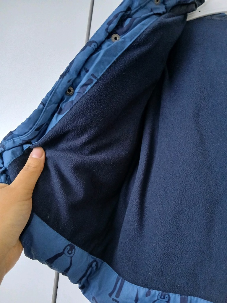 Zara BabyBoy Erkek Su İtici Penguen Desenli Şişme Mont(12-18 Aylık) - 6