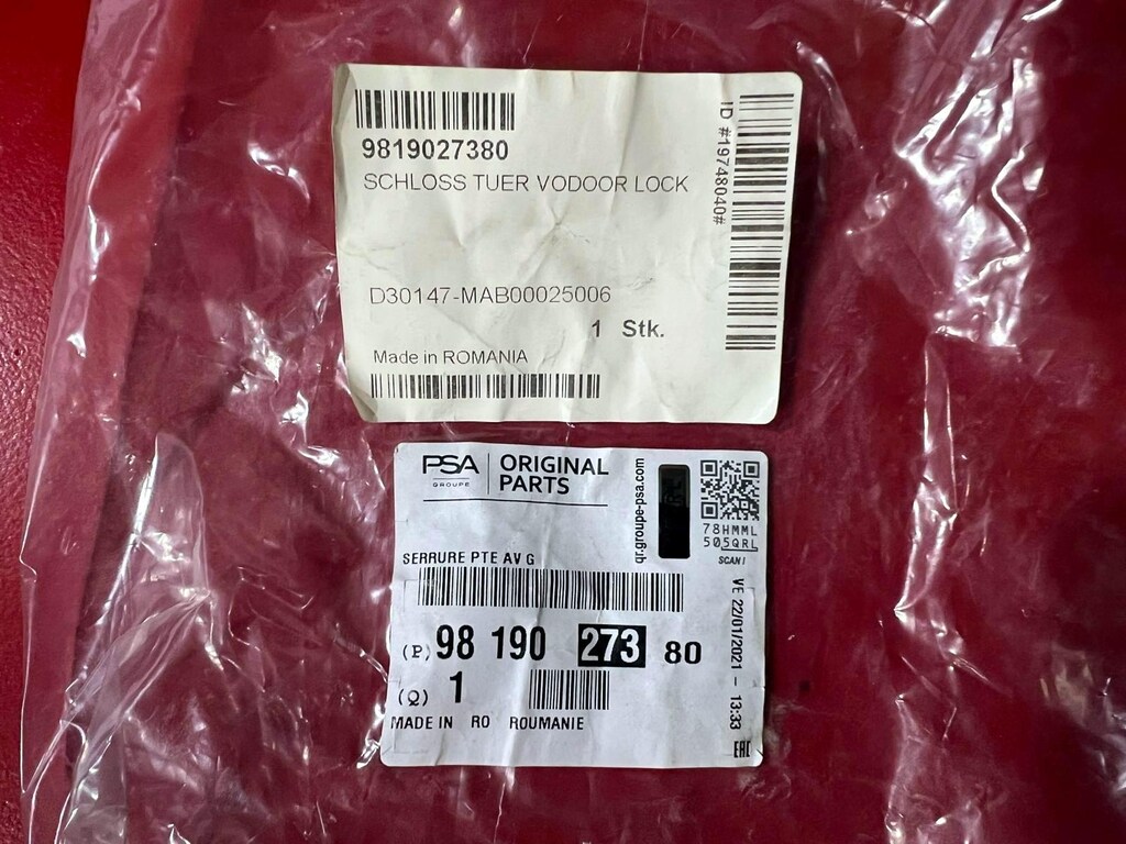 9819027380 C-ELYSEE ÖN SOL KAPI KİLİDİ - 11