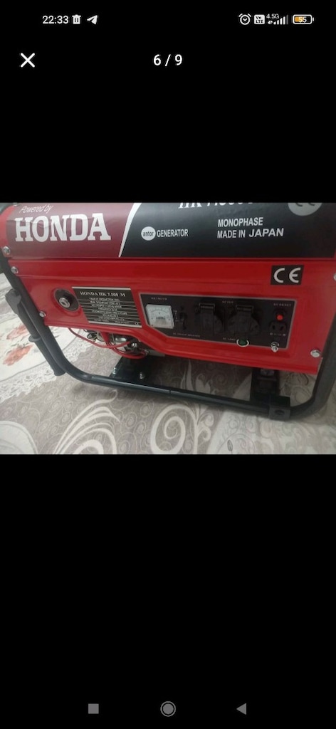 220 Volt Benzinli Jeneratör 3.5 (KVA) 5 Beygir Pazarlık Cüzi miktar - 6