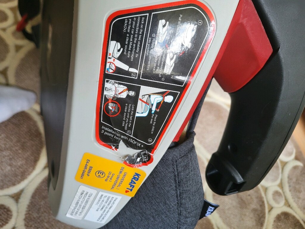 Kraft Flat Fix Çocuk Oto Koltuğu / Yükseltici – 22-36 kg - 4