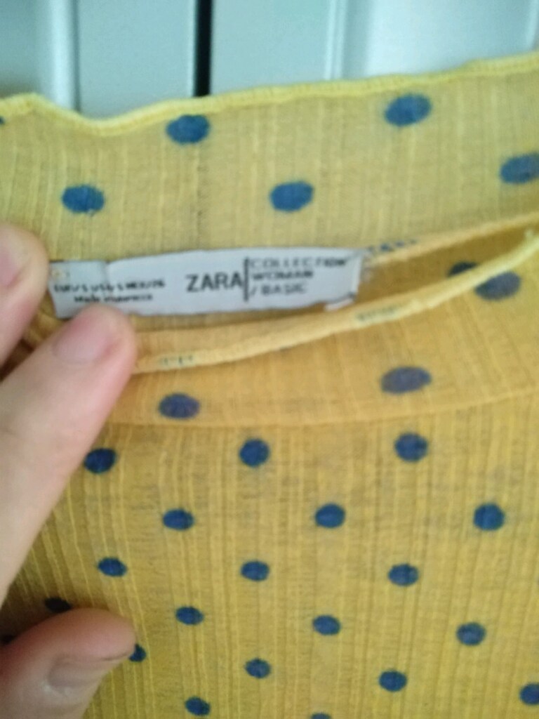 puantiyeli şifon bluz 42 beden - 2