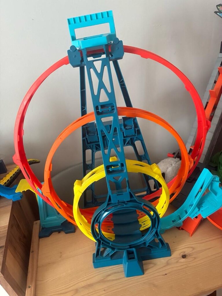 Hot Wheels Track Builder Üçlü Çember Aksiyon Set - 2